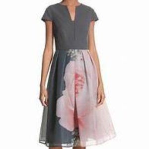 Ted Baker Noura Blenheim Palace Dress in Gray
